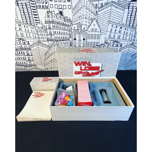 Vintage 1987 Win Lose or Draw Board Game Milton Bradley Disney COMPLETE NOB! - Picture 9 of 12